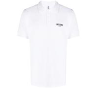 Moschino Mens Swim Logo White Polo Shirt material_cotton - Size Small