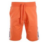 Moschino Mens Tape Branded Casual Shorts - Orange - XS - Orange - 95% Cotton/5% Elastane