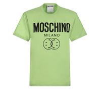 Moschino Milano Double Smiley Logo Green T-Shirt - S