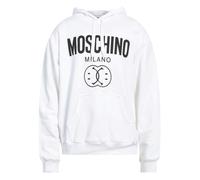 Moschino Milano Double Smiley White Hoodie - XL