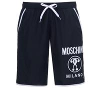 Moschino Milano Logo Long Swim Shorts - Black - S