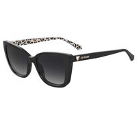 Moschino MOL073/S 7RM/9O Woman Sunglasses Acetate Black Grey Butterfly Shaded
