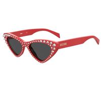 Moschino MOS006/S/STR C9A/IR Woman Sunglasses Acetate Red Grey Cat Eye Normal