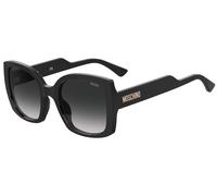 Moschino MOS124/S 807/9O Woman Sunglasses Acetate Black Grey Squared Shaded