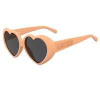 Moschino MOS128/S L7Q/IR Woman Sunglasses Plastic Orange Grey Geometric Normal