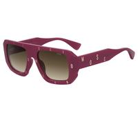 Moschino MOS129/S MU1/HA Woman Sunglasses Plastic Violet Brown Squared Normal Shaded