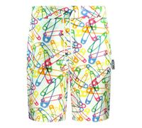 Moschino Multicolour Pin Design Shorts - White - M