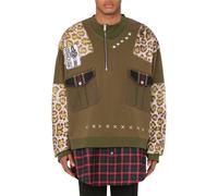 Moschino Oversized Military Patchwork Sweatshirt Green size 44 | Longsleeves Outlet | Men | Green 44