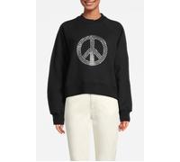 Moschino Peace Symbol Cotton Sweatshirt Black size M | Sweaters Outlet | Women | Black M