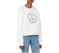 Moschino Peace Symbol Cotton Sweatshirt White size S | Sweaters Outlet | Women | White S