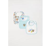 Moschino Set of 3 Printed Cotton Bibs