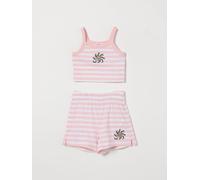 Moschino Striped Cotton Day Set - Size: 5 - female
