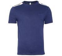 Moschino Taped Shoulder Logo T-Shirt - Navy Blue - XS