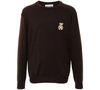 Moschino Teddy Bear-patch virgin wool jumper - Brown 54