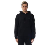 Moschino Underwear Gloss Tonal Tape Over Head Hoody Black (UK, Alpha, XXL, Regular, Regular)