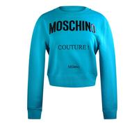 (L, Turquoise Blue) Moschino Unisex Adult Couture Logo Sweatshirt