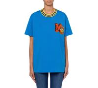 Moschino Varsity Teddy Bear Organic Jersey T-shirt Blue size S | Shirts Outlet | Women | Blue S