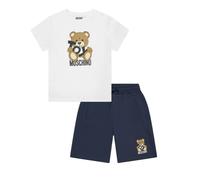 Moschino White and Navy Cotton 'Toy' Shorts Set SS25-6 Years