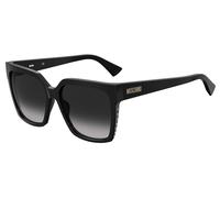 Moschino Woman MOS079/S 807/9O Sunglasses Acetate Black Grey Squared Shaded