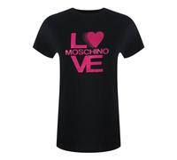 Moschino Womens Love Bold Logo Black T-shirt Cotton - Size Medium
