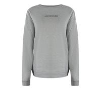 Moschino Womens Love Small Logo Grey Sweatshirt Cotton - Size Large