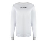 Moschino Womens Love Small Logo White Sweatshirt Cotton - Size Large