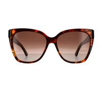 Moschino Women's Square Havana Yellow Brown Gradient Sunglasses Moschino Brown One Size