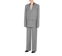 Moschino Yarn-dyed Wool Canvas Jacket Grey size 48 | Outlet | Women | Gray 48