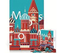 Moscow 1000 Pieces Jigsaws Adults Puzzles Memory Training Restful Escape Flawless Cut Xmas Surprise size 38x52cm