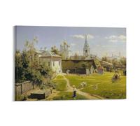 Moscow Courtyard Vasily Polenov Poster Canvas Wall Art Poster Decorative Modern Home Print Picture Artworks Posters 08x12inch(20x30cm)