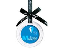 Moscow Geography Coordinates Trave Ornament Charm Aromatherapy Pendant Charm