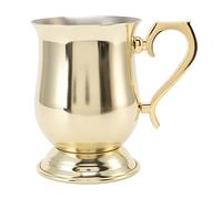 Moscow Mule Mug, Stainless Steel Cocktail Mug, Rustproof Moscow Mule Cup, Mule Glass with Filter, Multifunctional Cocktail Drinkware for Beer, Iced Tea, Iced Coffee and Other Beverages(Gold Plated)