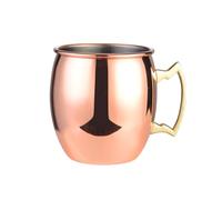 Moscow Mule Mugs - Drinking Mug, Copper Drinking Vessel | 530ml Hammered Cocktail Mug with Handle | Retro Mule Mug Cup for Beverage Lovers, Beer Bar Party, Keep Colder Longer