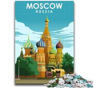 Moscow Russia Travel Art Puzzles for Adults 1000 Pieces, Educational Stress Relief Toy for Is Ideal As A Gift for The Whole Family 2000pcs (70x100cm)