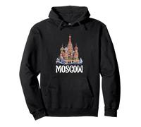 Moscow Saint Basil's Cathedral Illustration Pullover Hoodie