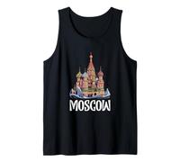 Moscow Saint Basil's Cathedral Illustration Tank Top
