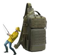 Moscow Shoulder Backpack with Bottle Holder and Gear Compartment | Shoulder Bag for Men Outdoor Sports Travel Hiking