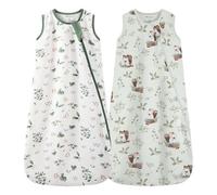 Mosebears 0.5 Tog Baby Sleeping Bag - Cotton Summer Sleep Sack for Newborns, Boys & Girls(Animal&Plant,L(12-18 Months))