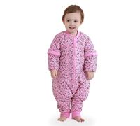 Mosebears Baby Sleeping Bag, 2.5 TOG baby sleep sack with Legs,Warmly Lined Winter Sleeping Bag with Removable Sleeves(18-36 Months(baby height 85-95cm))