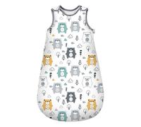 Mosebears Winter Baby Sleeping Bag 2.5 Tog Soft Cotton Wearable Blanket Sleeveless Baby Sleep Sack Designed for Boys and Girls Cute Prints (Bear, 18-24 Months)