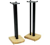 Atacama Moseco 7 Speaker Stands Natural Bamboo-Satin Black Pole