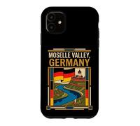 Moselle Valley Germany Flag River Castle Vineyard Retro Art Case for iPhone 11