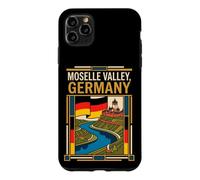 Moselle Valley Germany Flag River Castle Vineyard Retro Art Case for iPhone 11 Pro Max