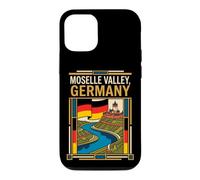 Moselle Valley Germany Flag River Castle Vineyard Retro Art Case for iPhone 12/12 Pro
