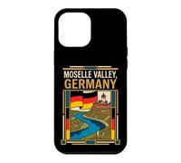 Moselle Valley Germany Flag River Castle Vineyard Retro Art Case for iPhone 12 Pro Max