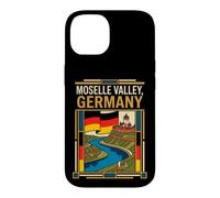 Moselle Valley Germany Flag River Castle Vineyard Retro Art Case for iPhone 14