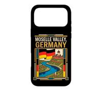 Moselle Valley Germany Flag River Castle Vineyard Retro Art Case for iPhone 17 Pro Max