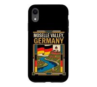 Moselle Valley Germany Flag River Castle Vineyard Retro Art Case for iPhone XR
