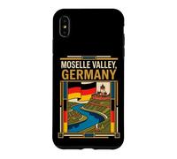 Moselle Valley Germany Flag River Castle Vineyard Retro Art Case for iPhone XS Max