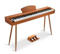 MOSEN 88 Keys Digital Keyboard, Full Size Electric Piano for Beginners, Hammer Action Piano Keyboard with Music Stand, Triple Pedal, Adapter